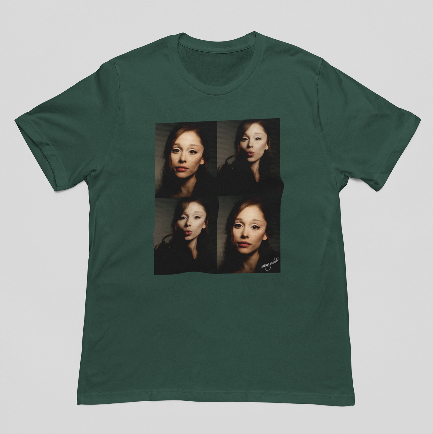 Camiseta Básica Ariana Grande Photos Halftone