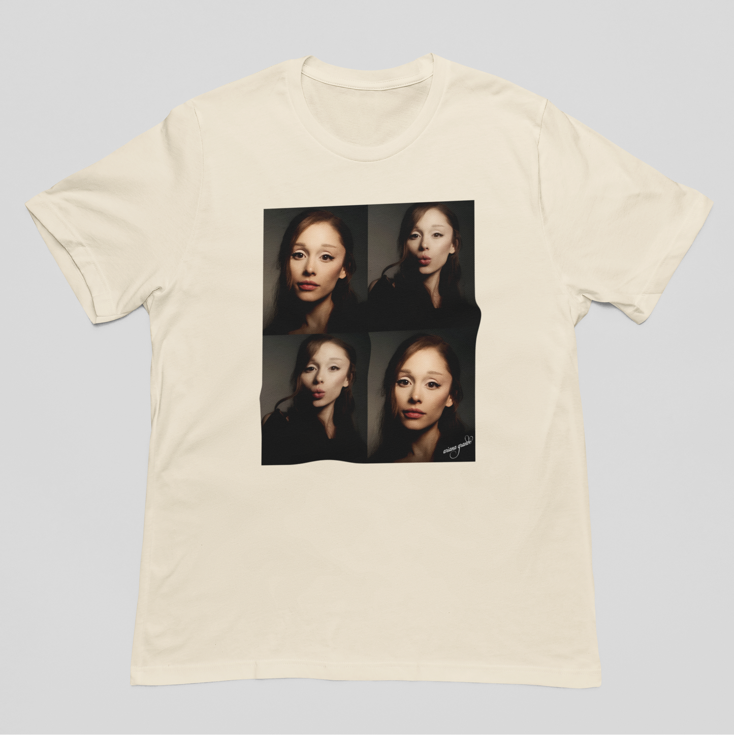 Camiseta Básica Ariana Grande Photos Halftone