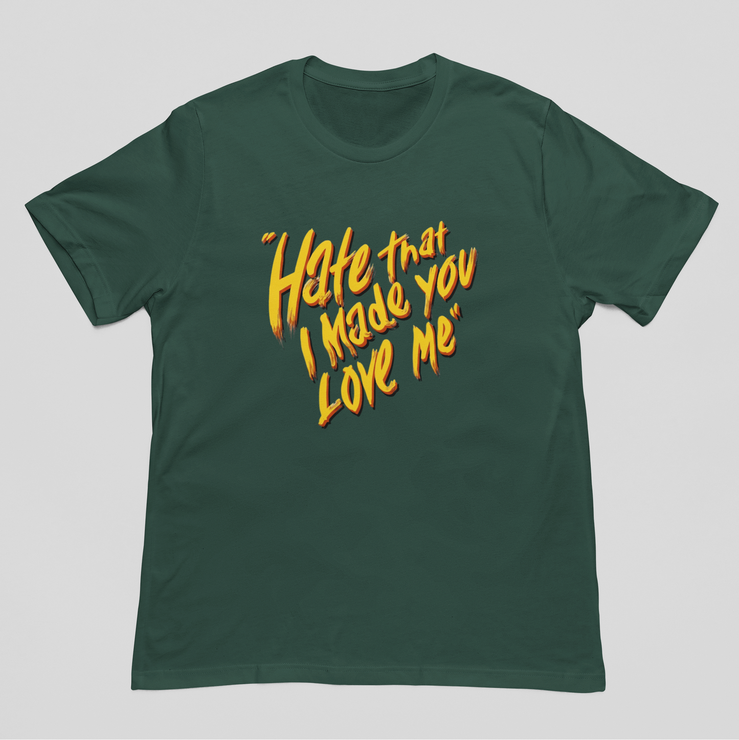 Camiseta Básica Ariana Grande Hate That I Made You Love Me