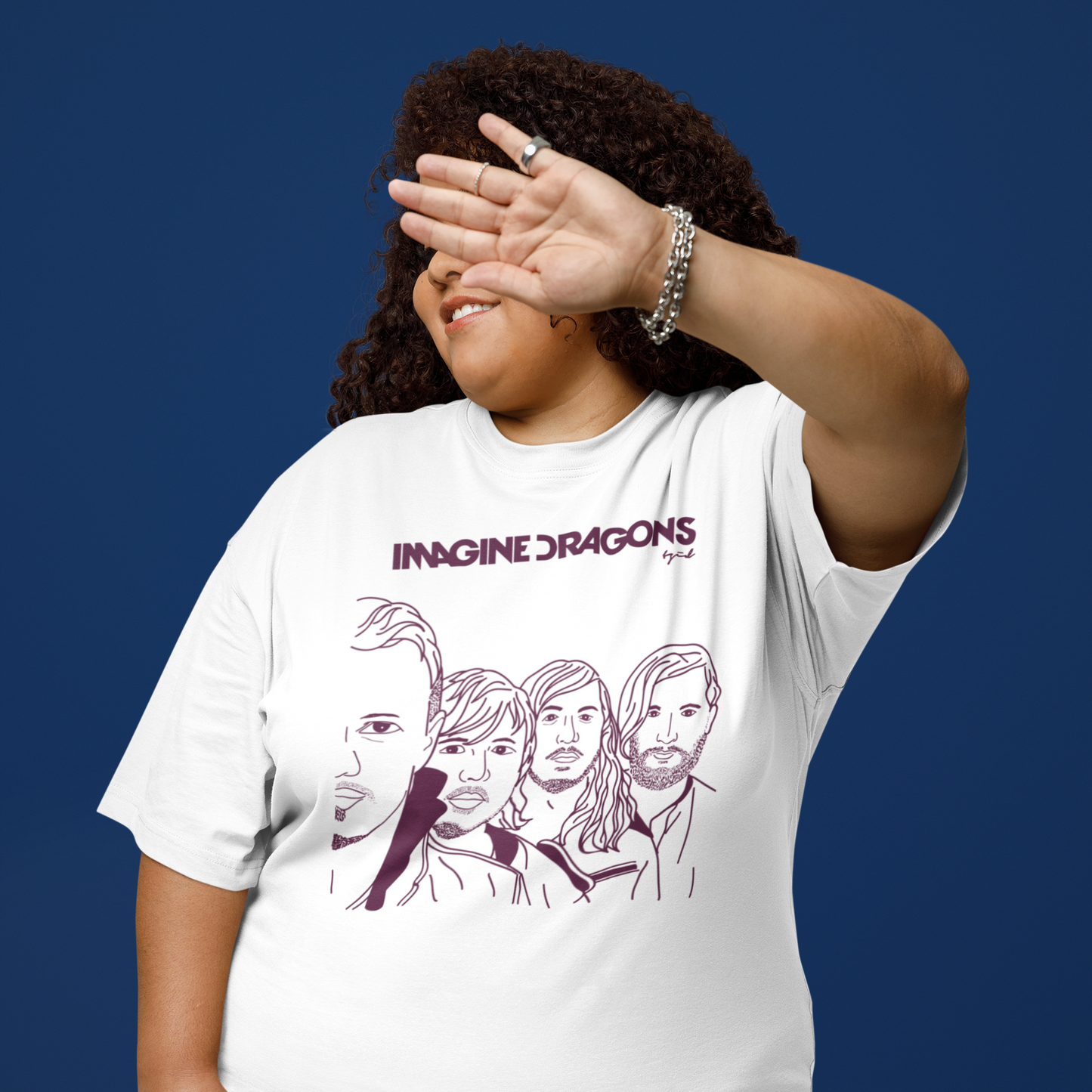 Camiseta Básica Imagine Dragons Night