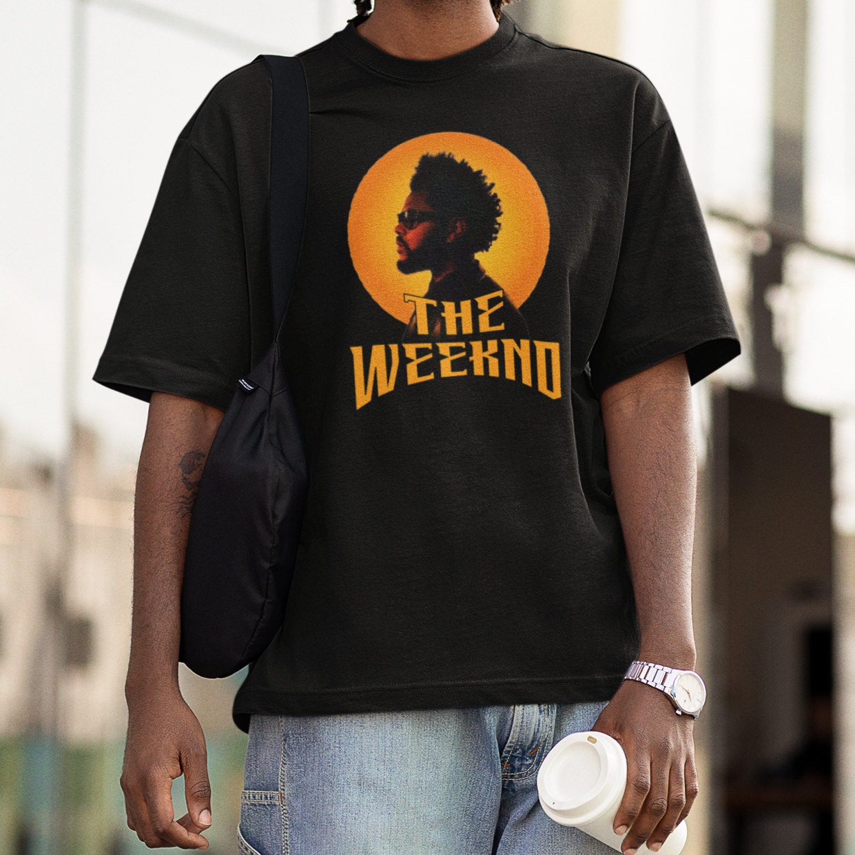 Camiseta Básica The Weeknd Photo Effect