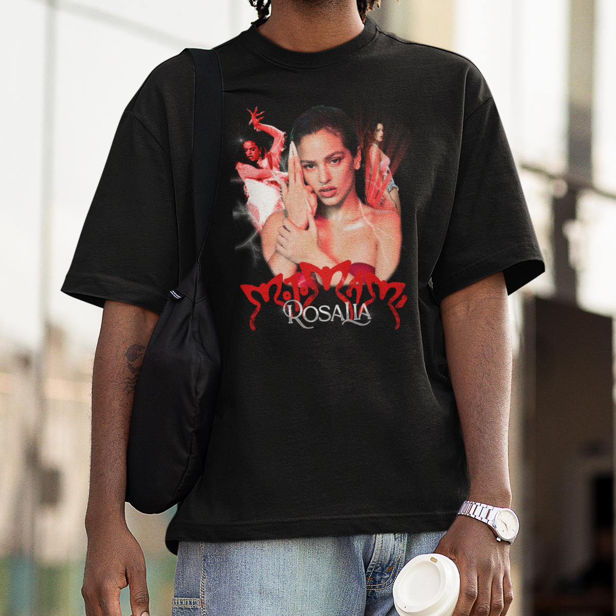 Camiseta Básica Rosalia Retro Graphic