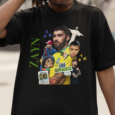 Camiseta Básica Zayn Malik Live In Brazil