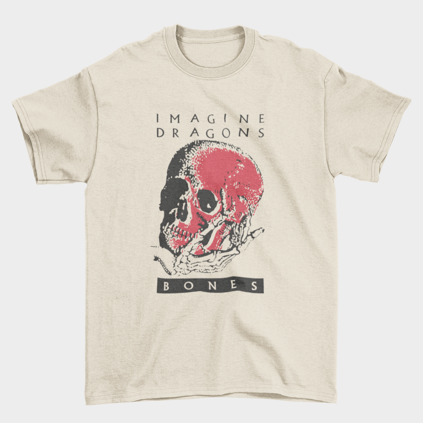Camiseta Básica Imagine Dragons Bones Skelleton