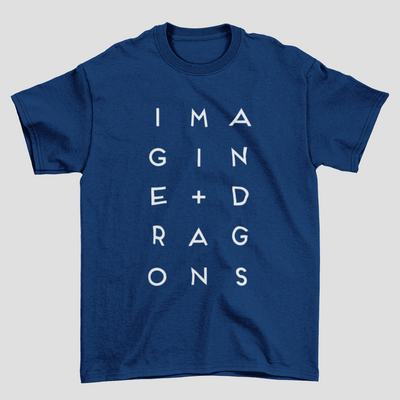 Camiseta Básica Imagine Dragons Letters Graphic