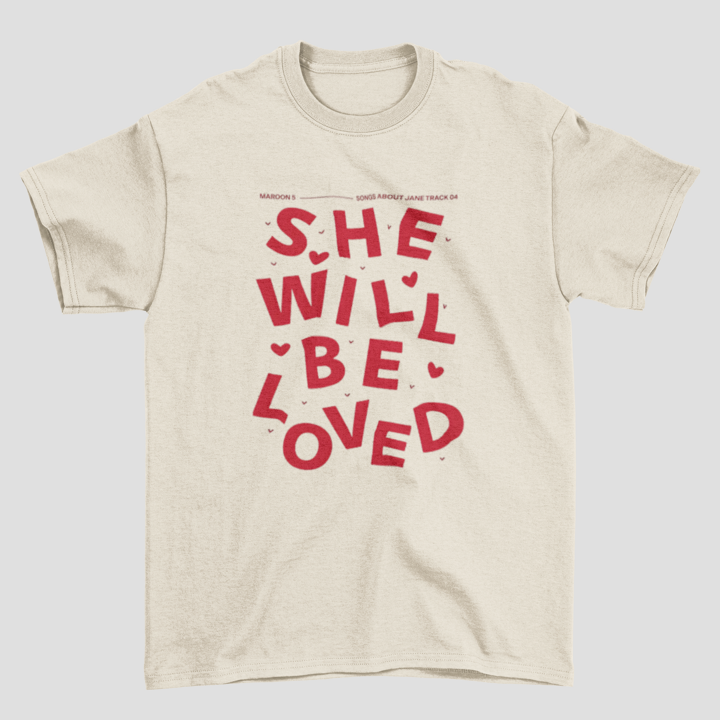 Camiseta Básica Maroon 5 She Will Be Loved