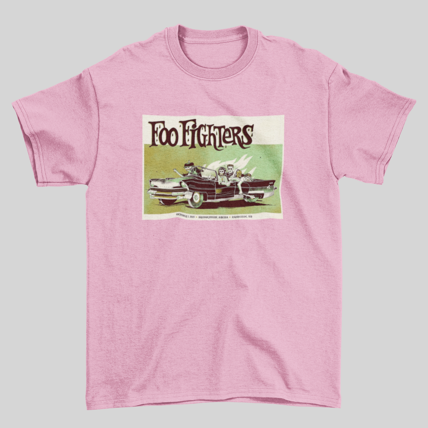 Camiseta Básica Foo Fighters Car Graphic