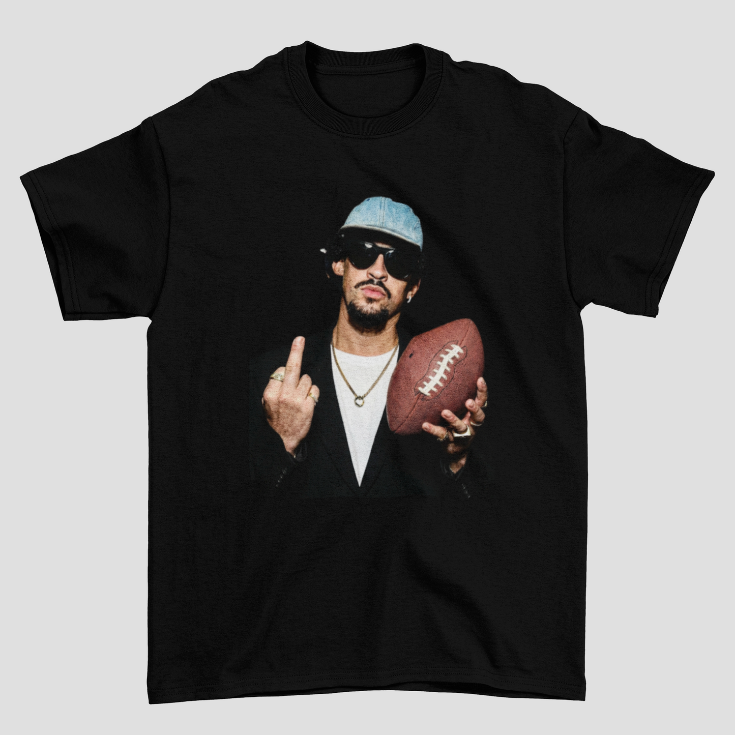 Camiseta Básica Bad Bunny Super Bowl