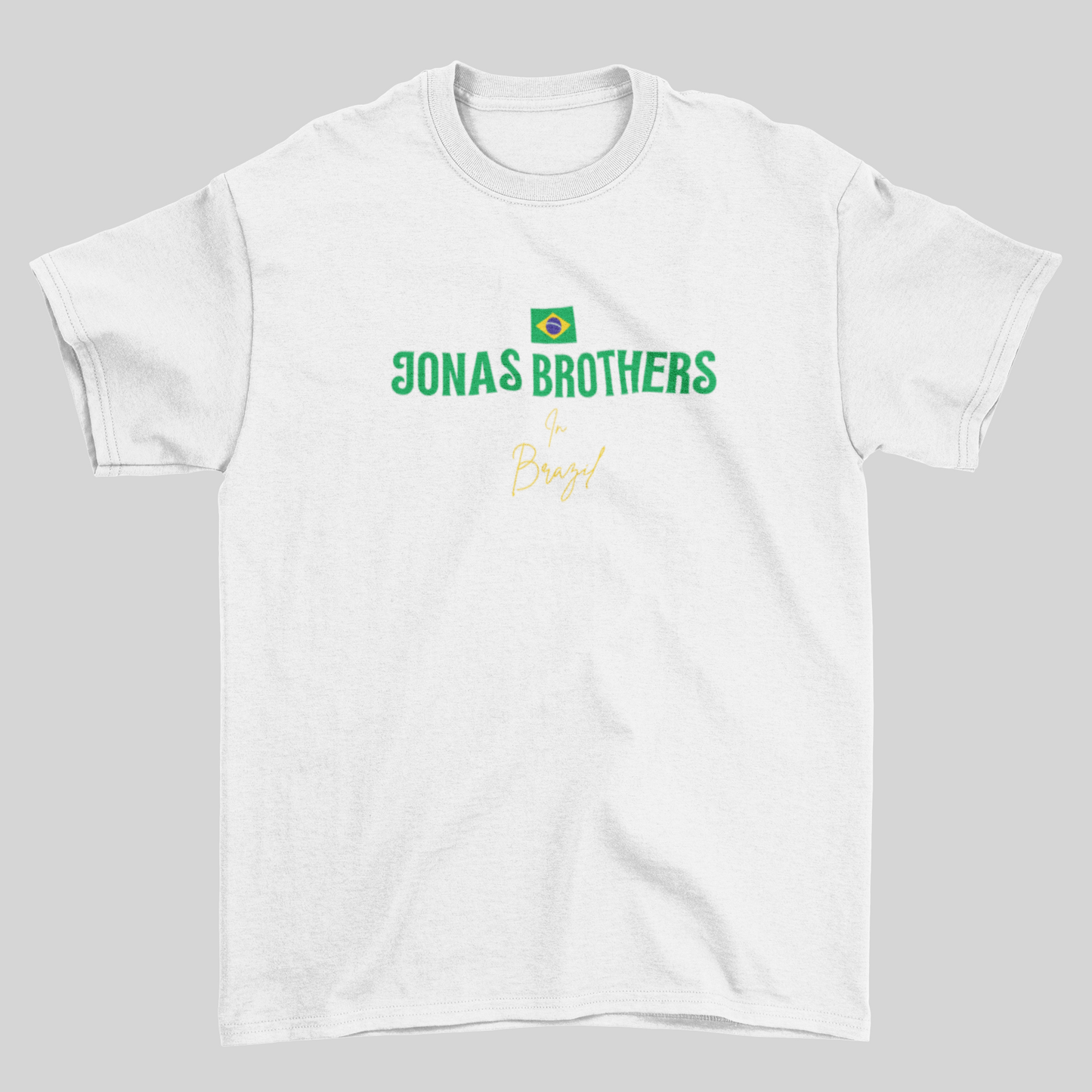 Camiseta Básica Jonas Brothers In Brazil