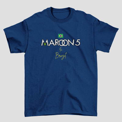 Camiseta Básica Maroon 5 In Brazil