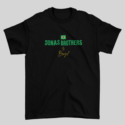 Camiseta Básica Jonas Brothers In Brazil