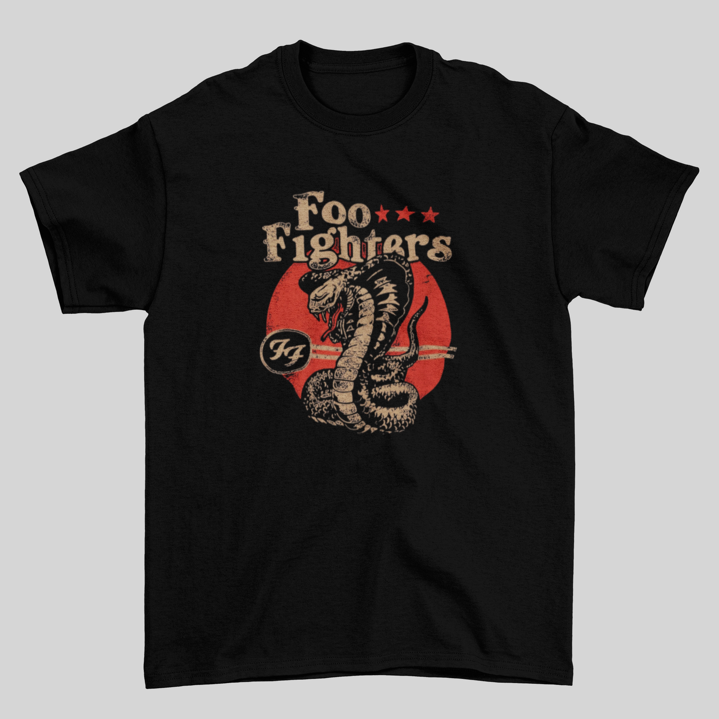Camiseta Básica Foo Fighters Snake