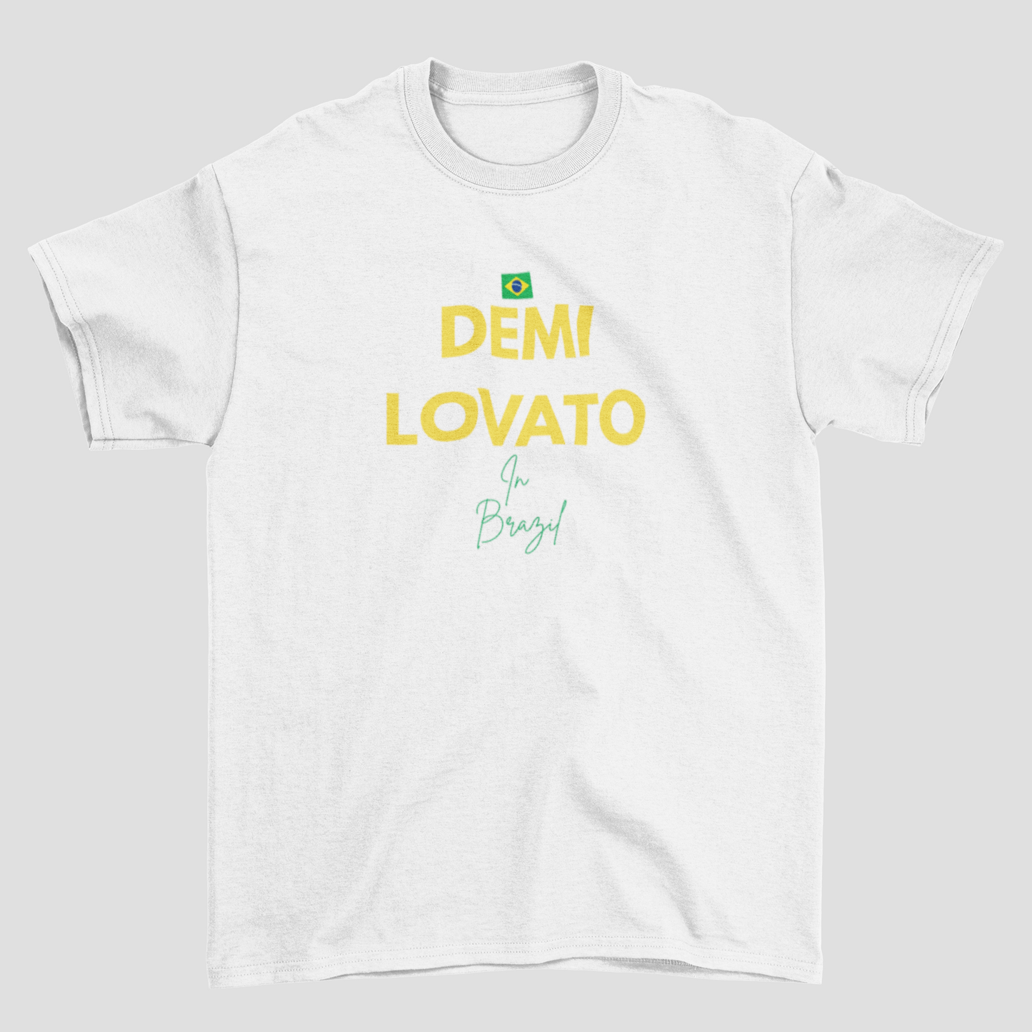 Camiseta Básica Demi Lovato In Brazil