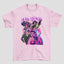 Camiseta Básica Bad Bunny Pink Style