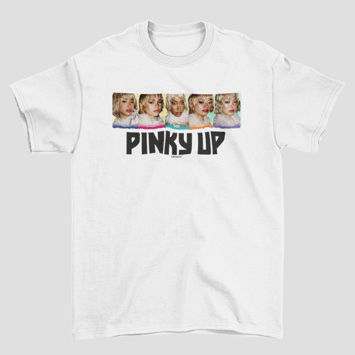 Camiseta Básica Katseye Collab Pinky Up