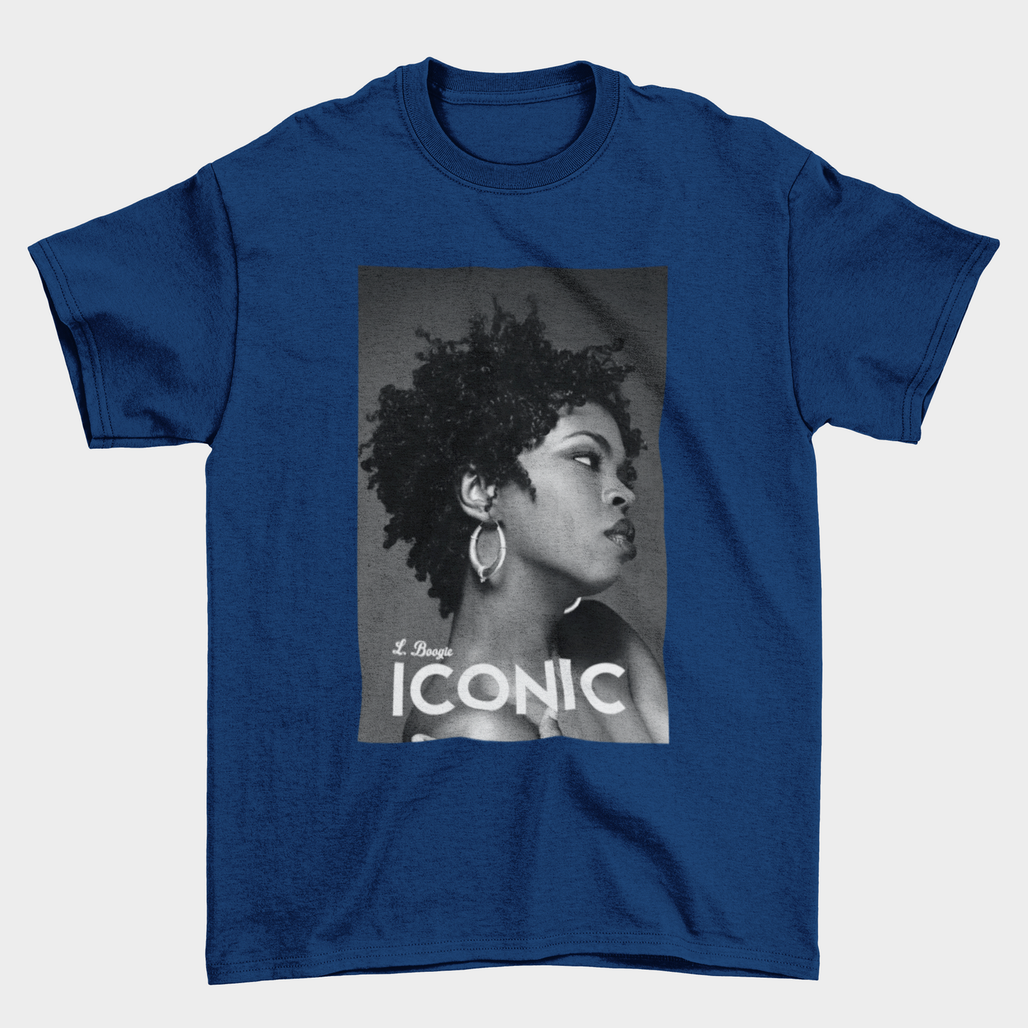 Camiseta Básica Lauryn Hill P&B