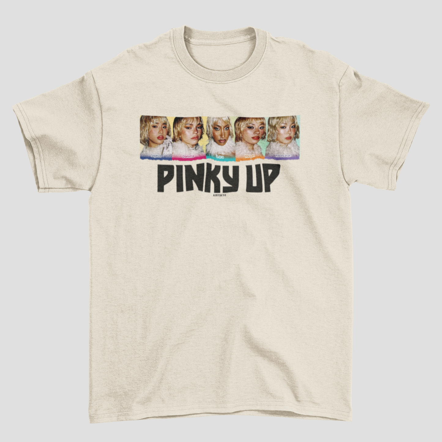 Camiseta Básica Katseye Collab Pinky Up