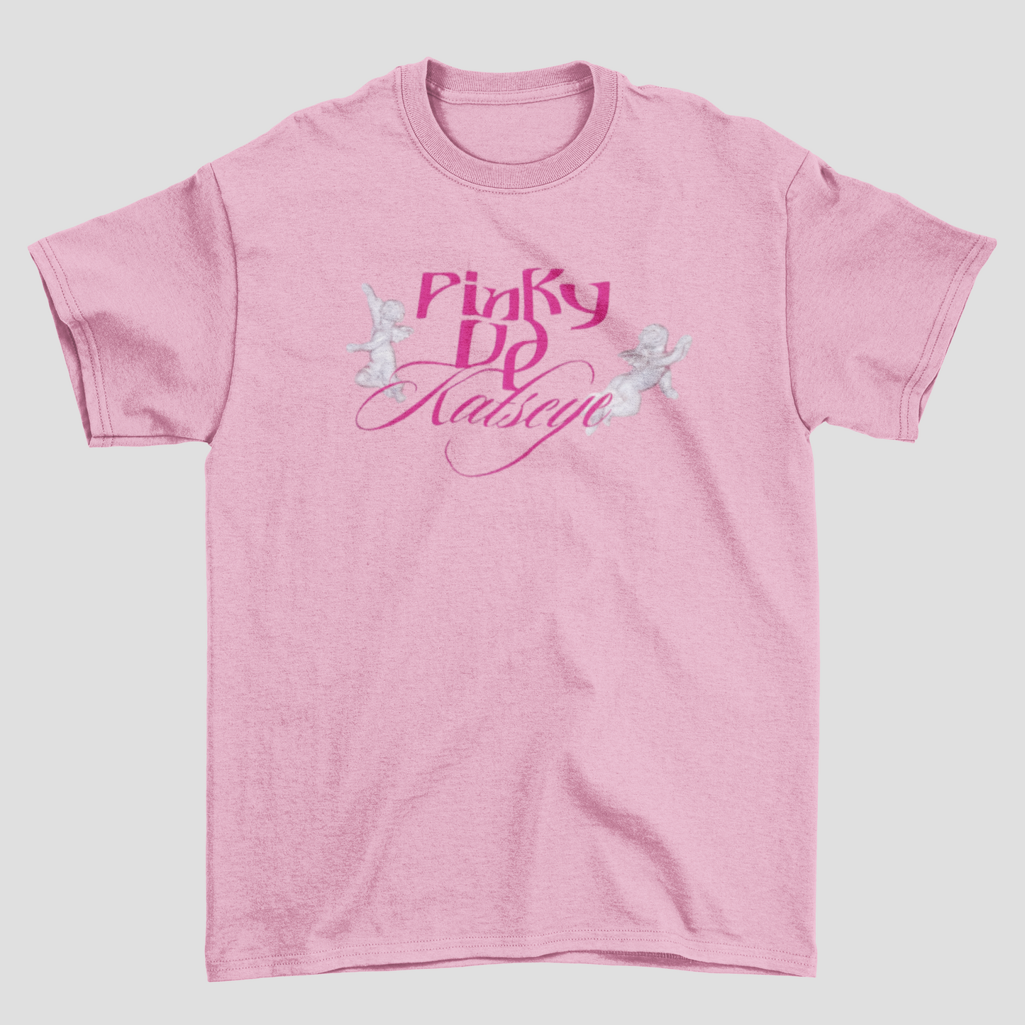 Camiseta Básica Katseye Pinky Up Logo