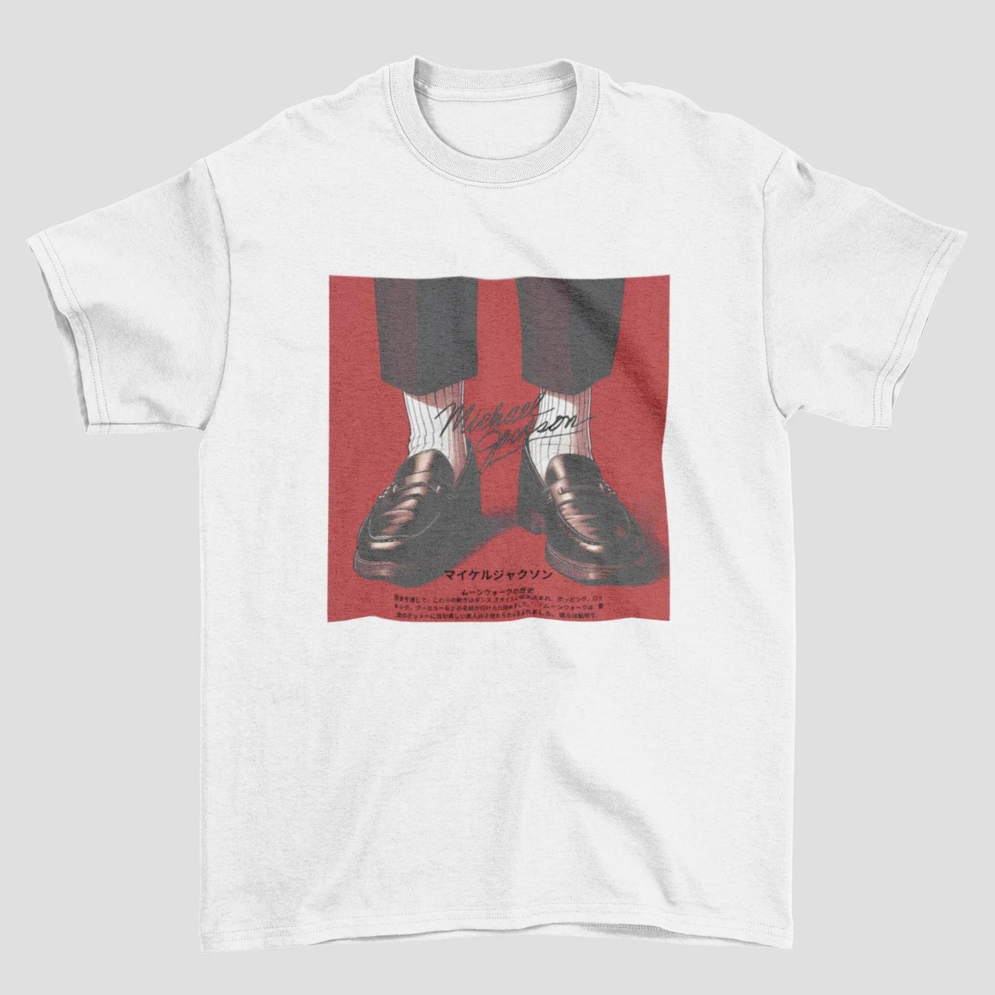 Camiseta Básica Michael Jackson Shoes