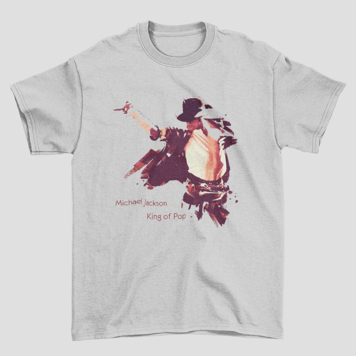 Camiseta Básica Michael Jackson Aquarela