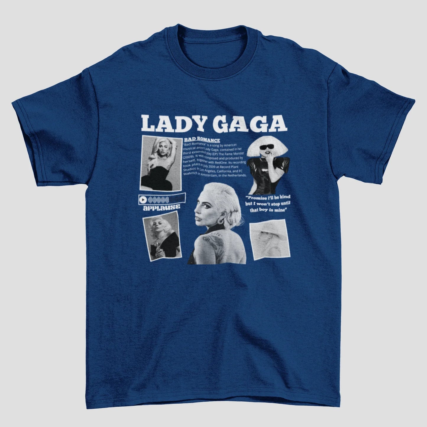 Camiseta Básica Lady Gaga Applause
