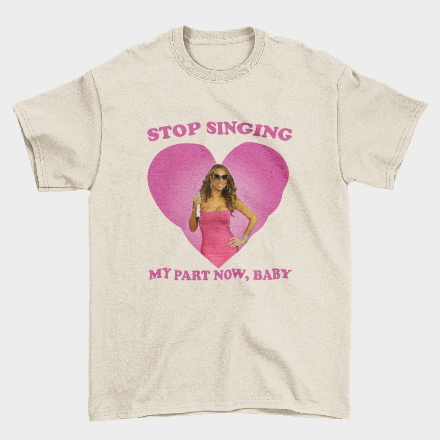 Camiseta Básica Mariah Carey Stop Singing