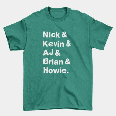 Camiseta Básica Backstreet Boys Names