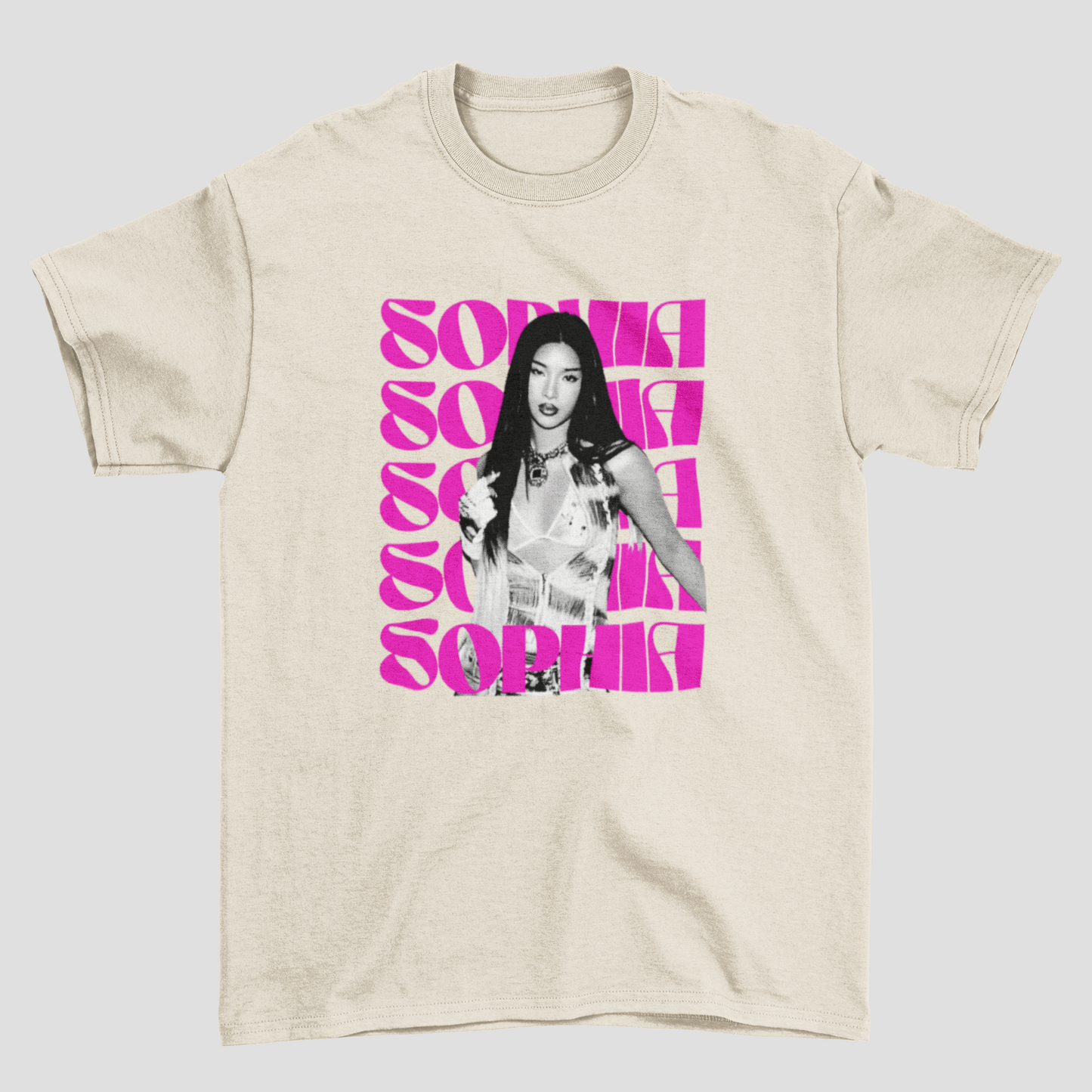 Camiseta Básica Katseye Sophia Pinky Up