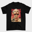 Camiseta Básica Doja Cat Rosto Psicodélico