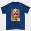 Camiseta Básica Doja Cat Rosto Psicodélico