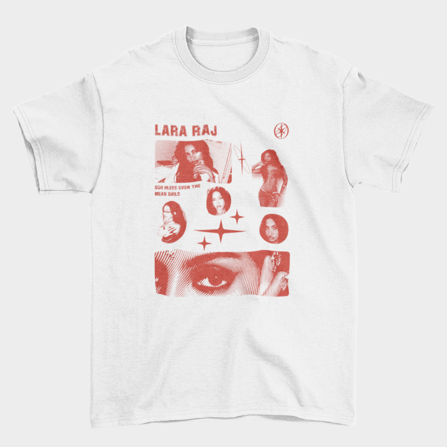 Camiseta Básica Katseye Lara Raj Graphic