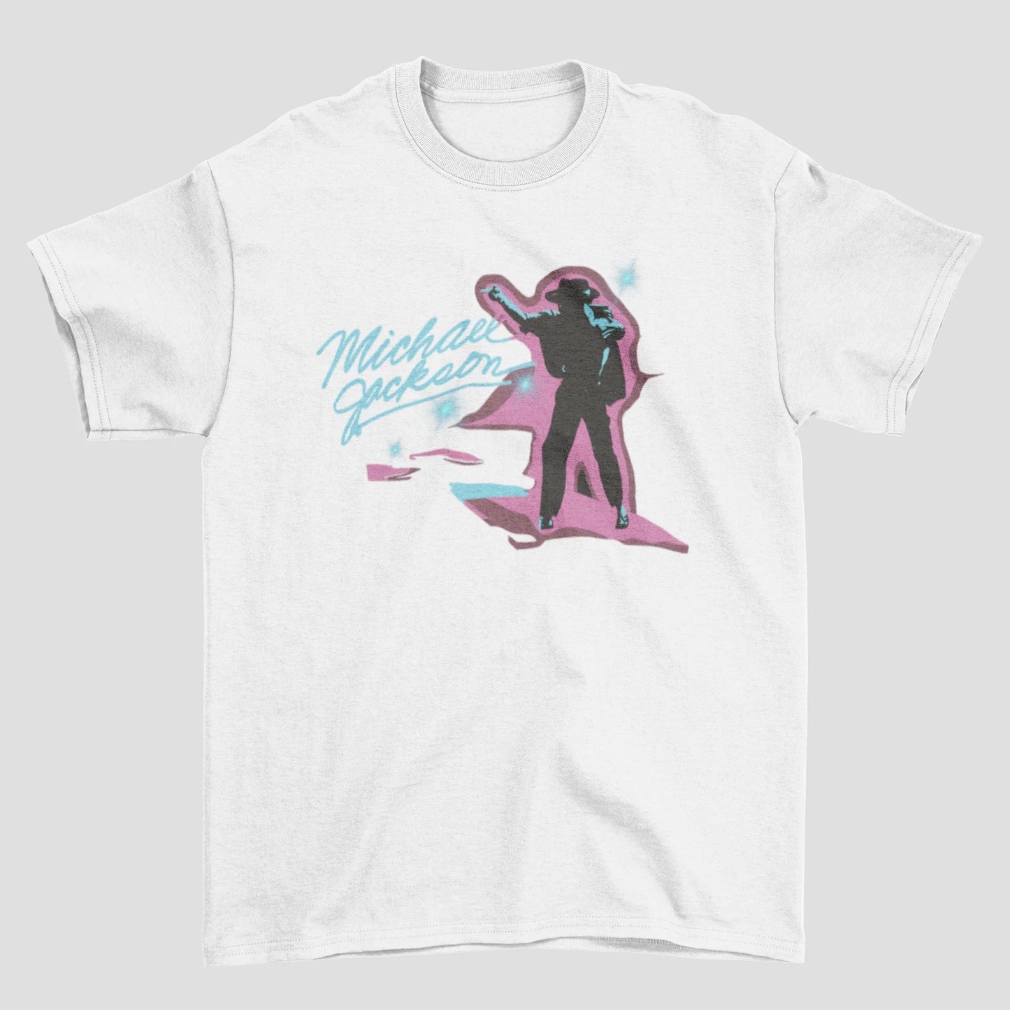 Camiseta Básica Michael Jackson Neon Band
