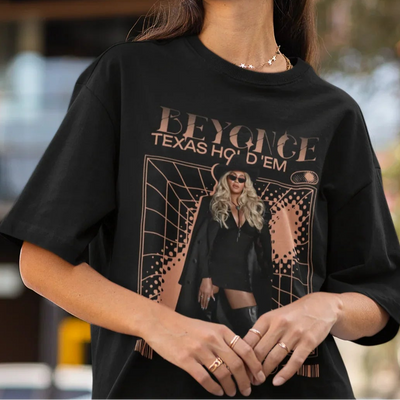 Camiseta Básica Beyonce Carter Graphic- preto
