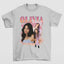 Camiseta Básica Olivia Rodrigo Casual- cinza
