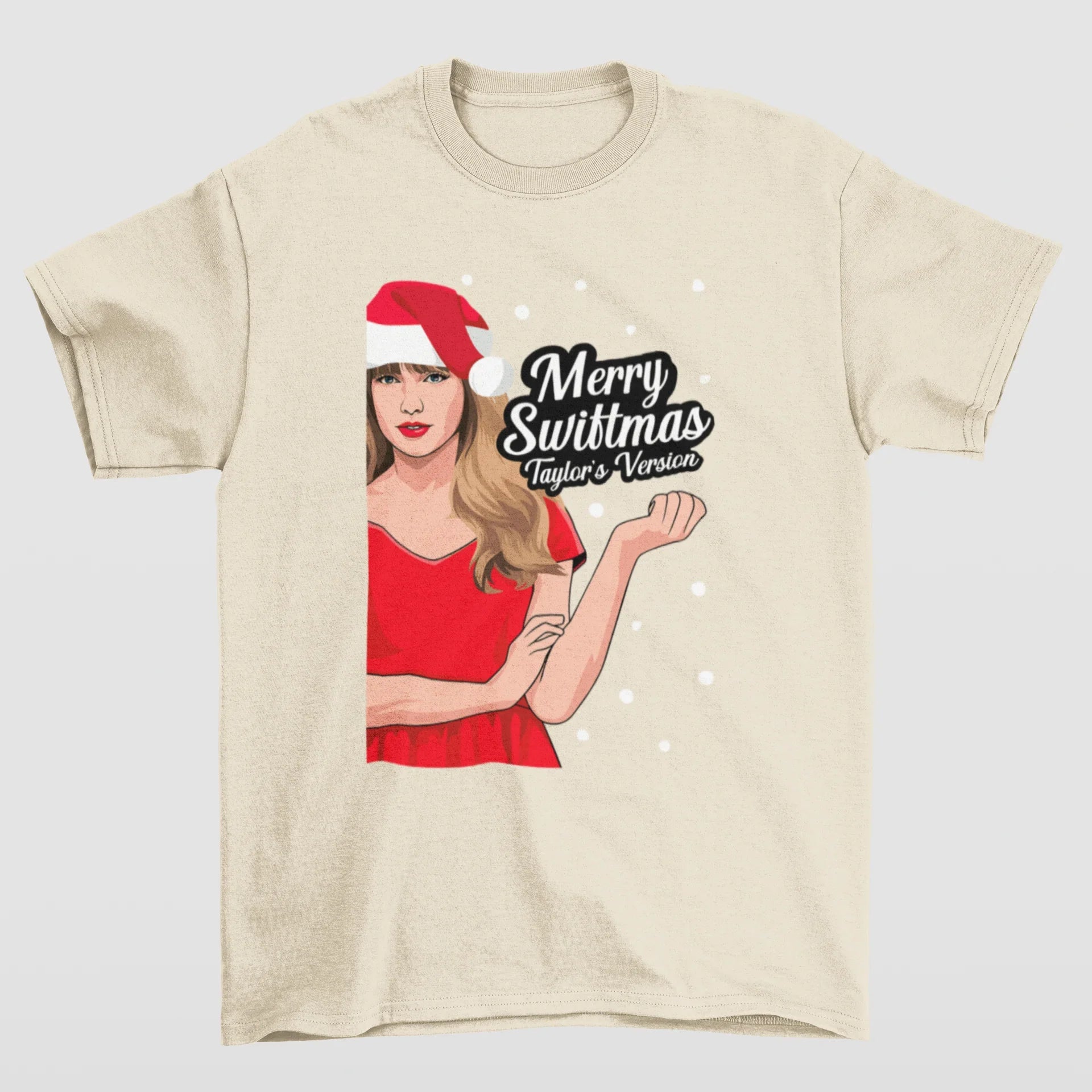 Camiseta Básica Christmas Taylor's Version- pérola