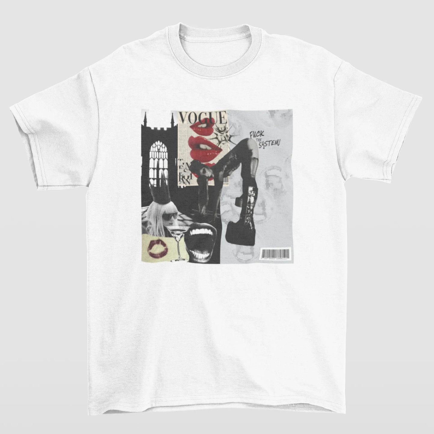 Camiseta Básica Lady Gaga Collage Art