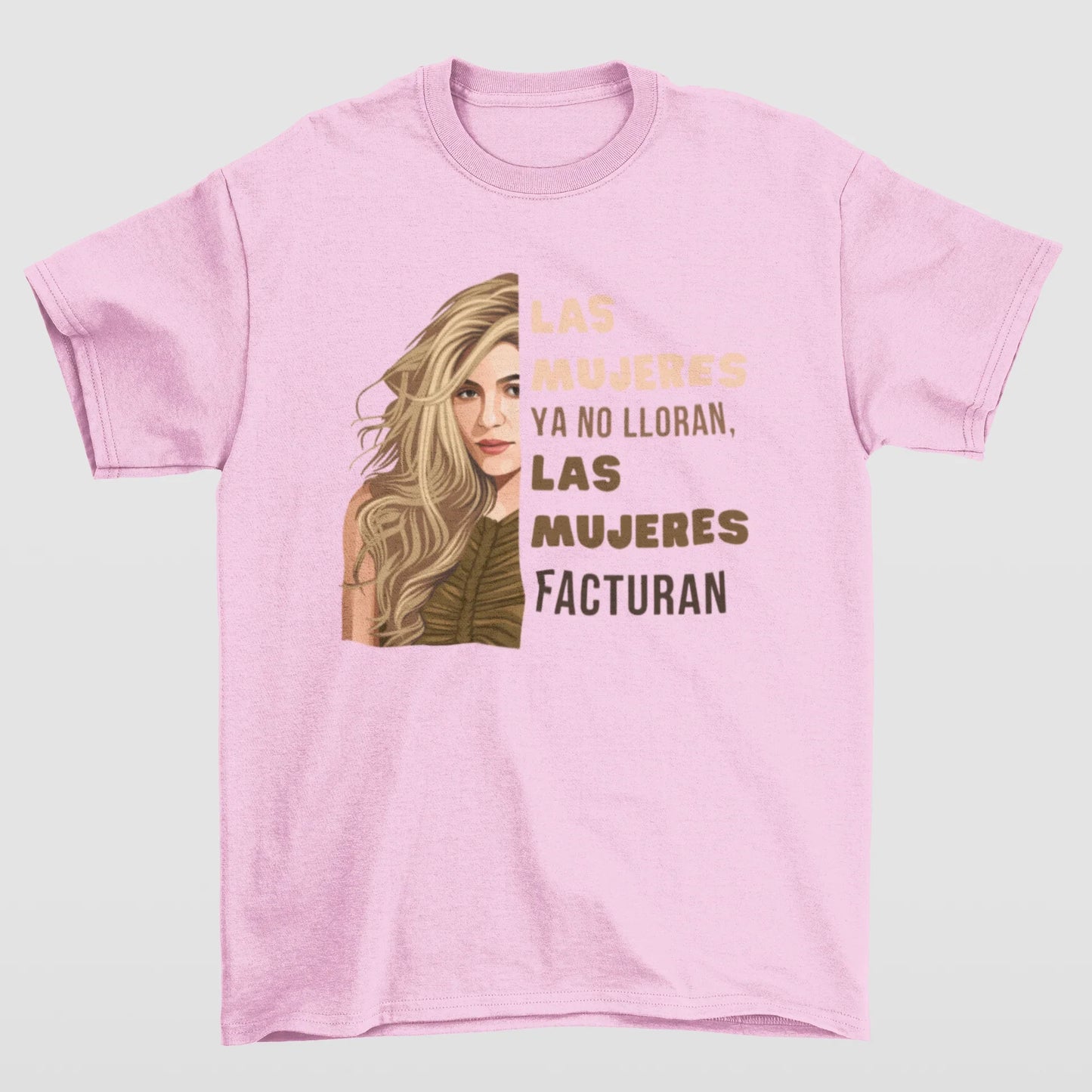 Camiseta Básica Shakira Las Mujeres-ROSA BEBE