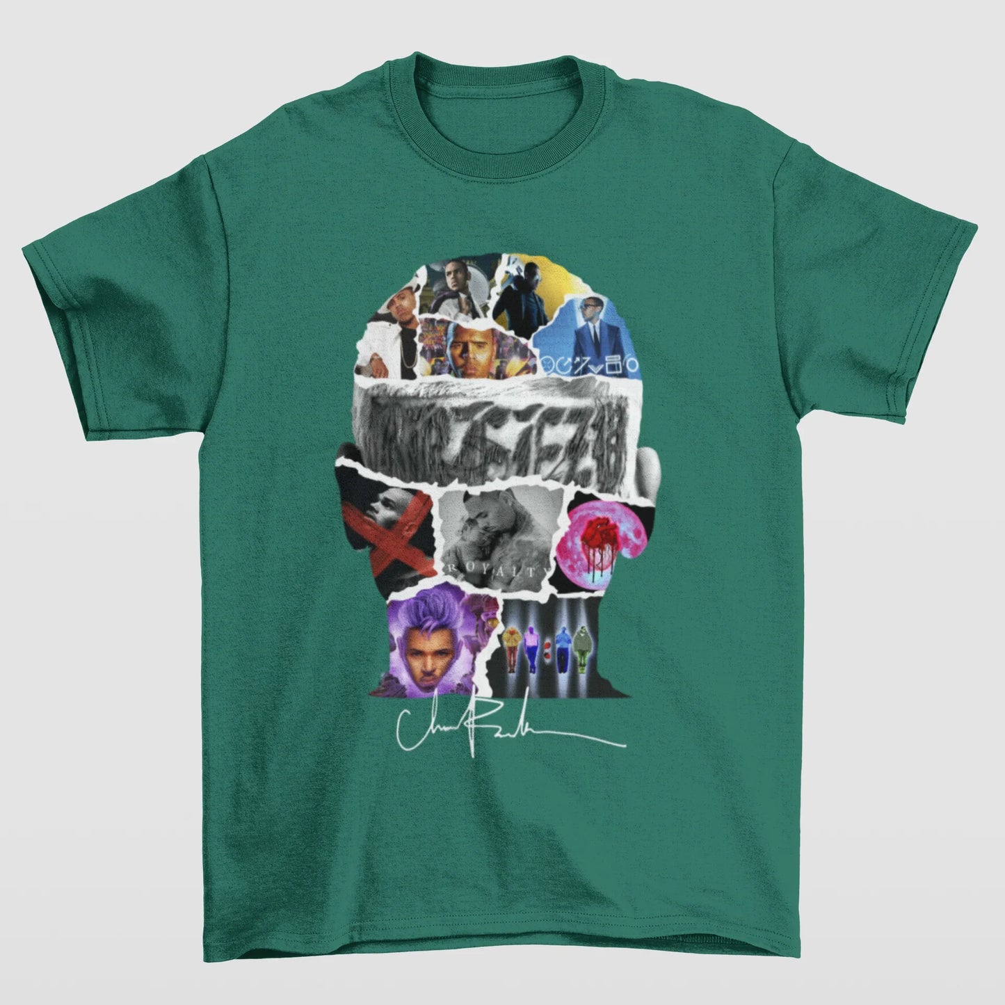 Camiseta Básica Chris Brown 11:11 Tour 2024- VERDE