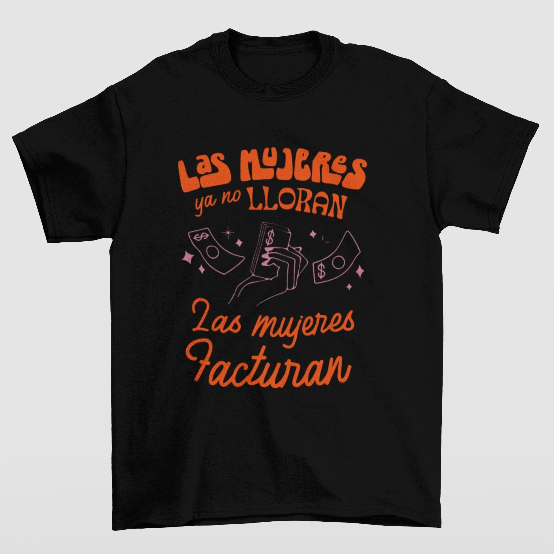Camiseta Básica Shakira Las Mujeres Facturan- preto