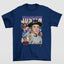 Camiseta Básica Justin Bieber Lonely- AZUL-MARINHO