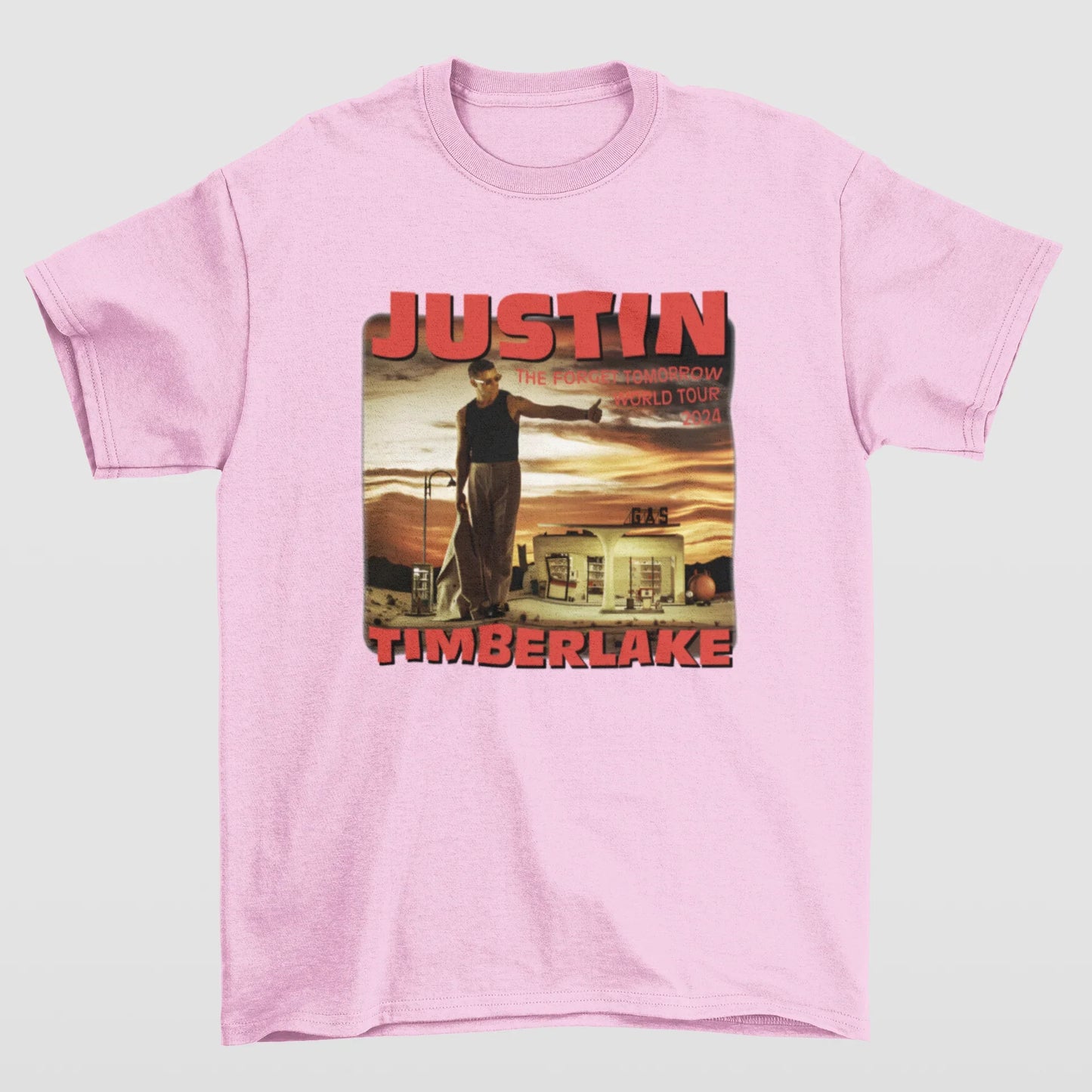 Camiseta Básica Justin Timberlake The Forget Tomorrow