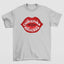 Camiseta Básica Christina Aguilera Kiss- cinza
