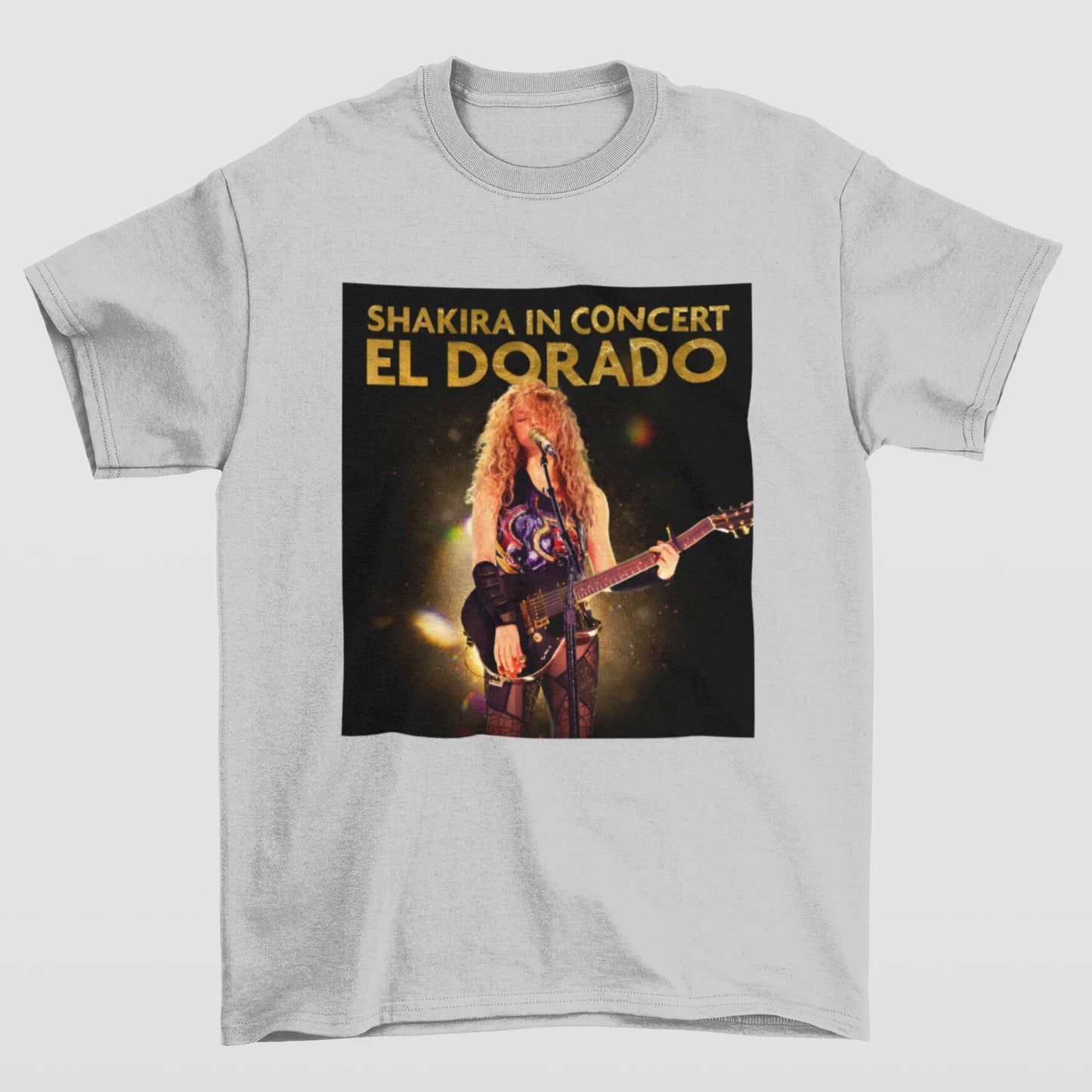 Camiseta Básica Shakira In Concert- cinza
