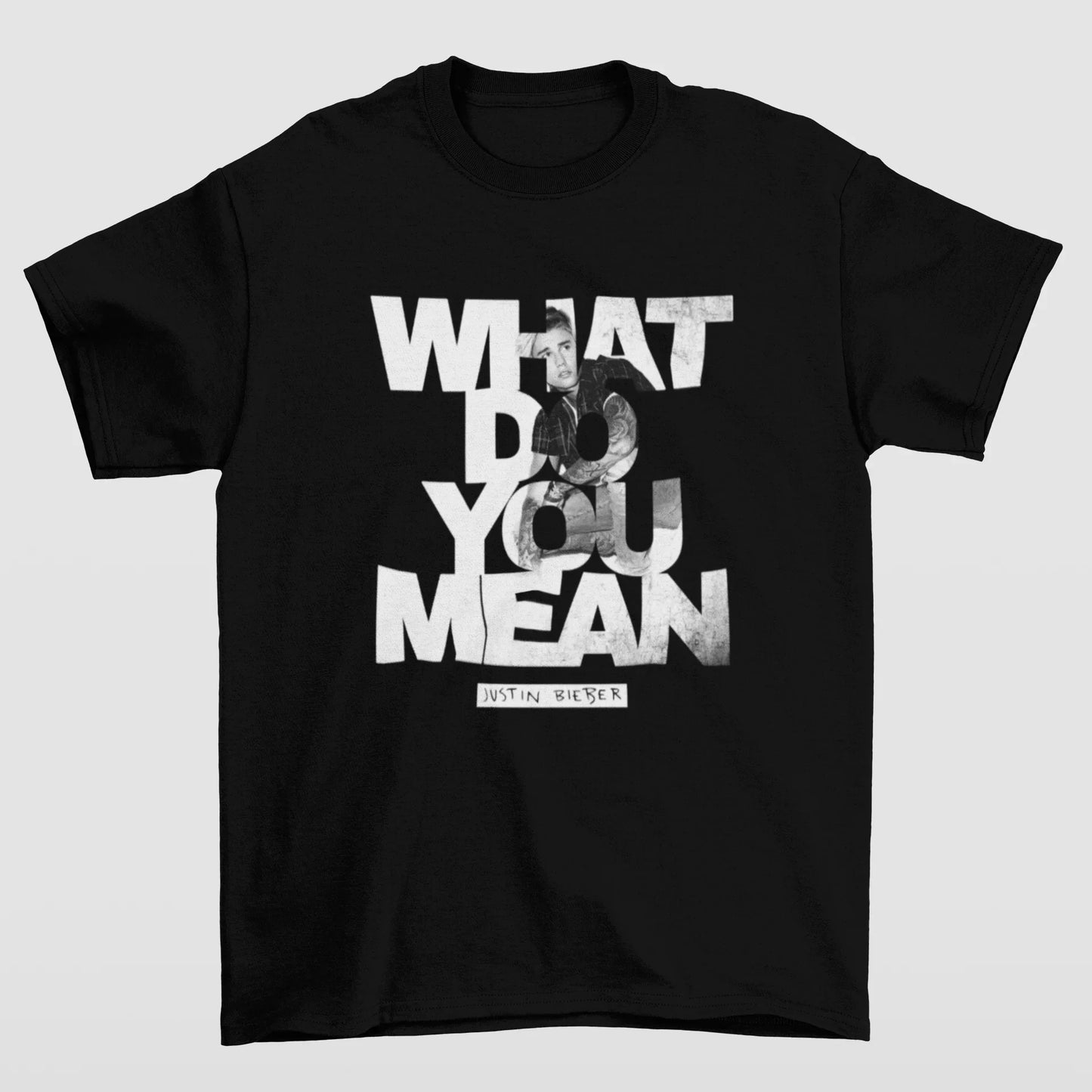 Camiseta Básica Justin Bieber What Do You Mean
