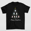 Camiseta Básica Christmas Bts Tree- preto