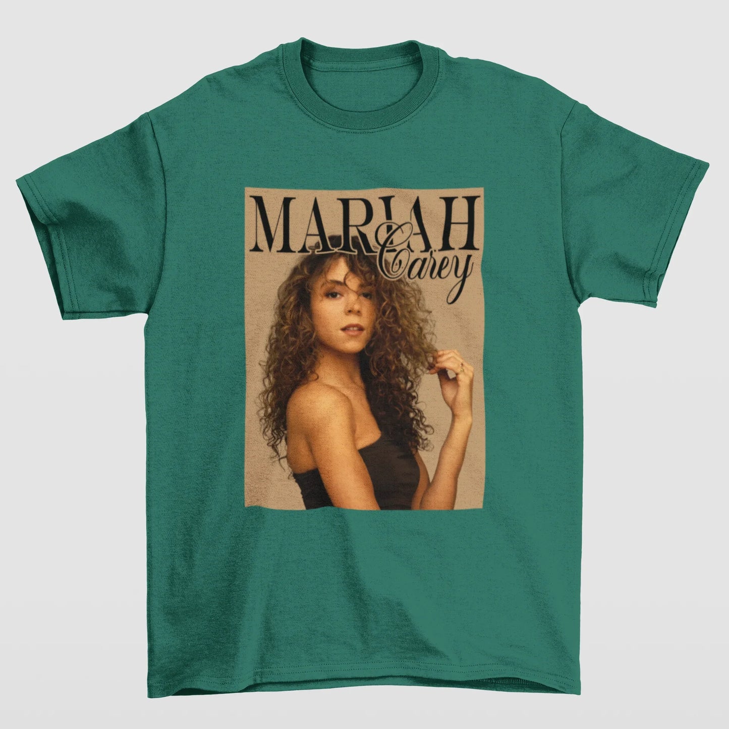 Camiseta Básica Mariah Carey 90'S Photo- verde