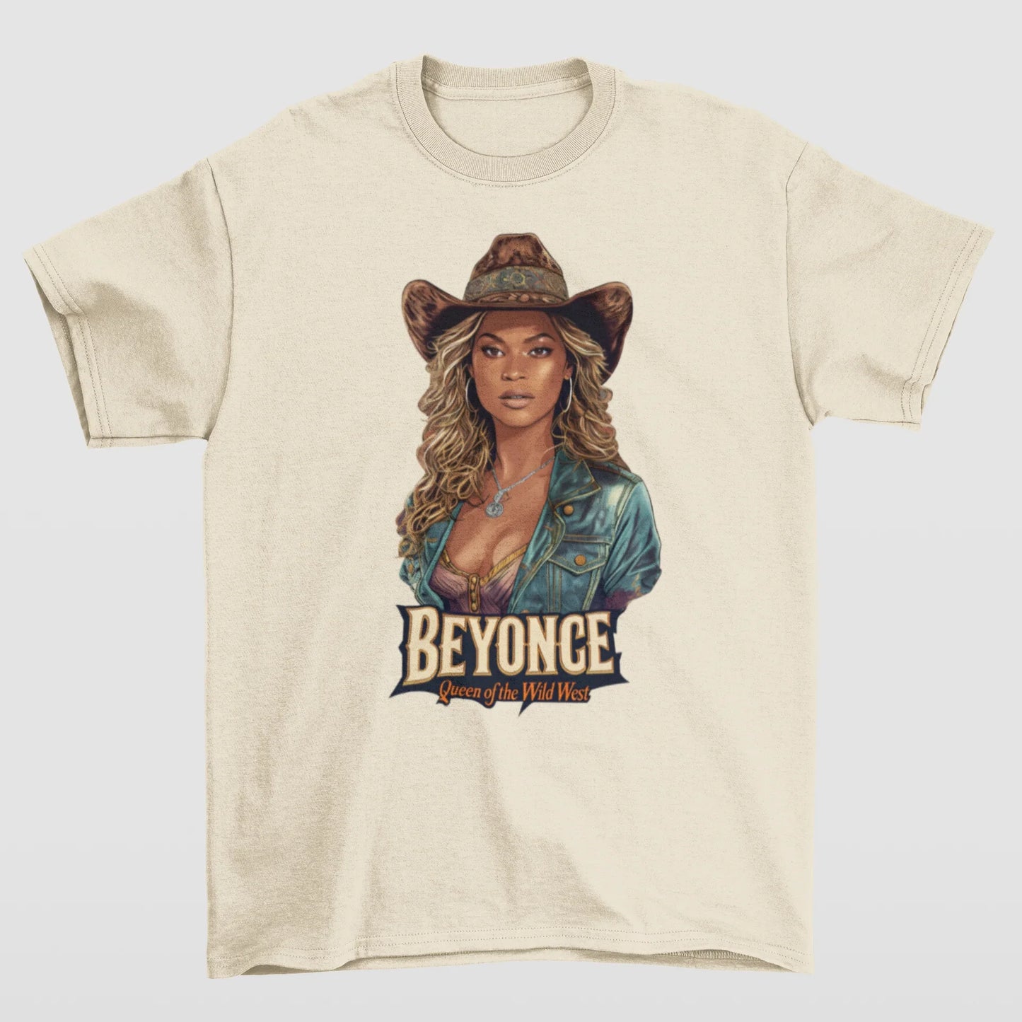 Camiseta Básica Beyoncé Wild West - pérola