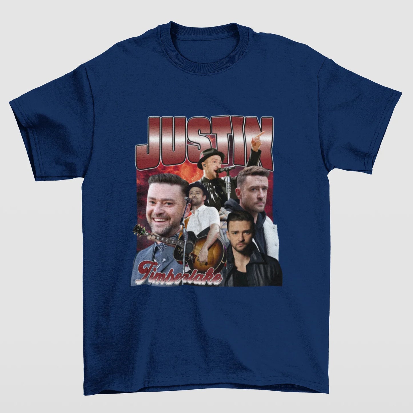 Camiseta Básica Justin Timberlake Retro Vintage
