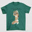 Camiseta Básica Christina Aguilera Stripped- verde