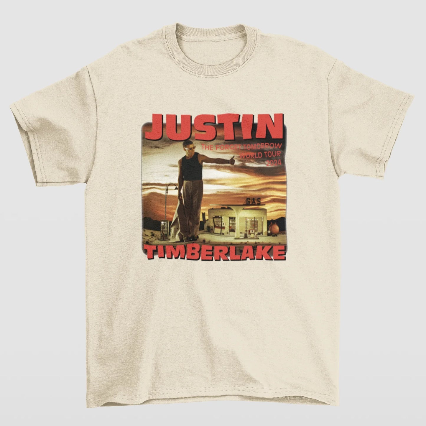 Camiseta Básica Justin Timberlake The Forget Tomorrow